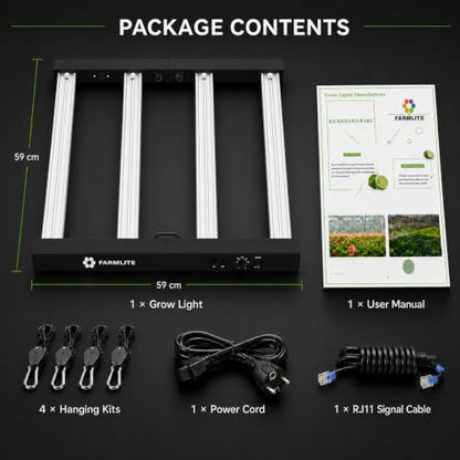 LED Grow Lights for Indoor Plants Full Spectrum Growing Light Bar Plant Hanging Growing Lamps Seedling Daisy Chain Dimmable - size: 260watts