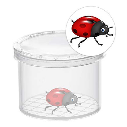 Coopay 120 Pieces Bug Jars Critter Insect Cage Magnifying Insect Box Bug Magnifier Container Catcher Cage, Science Nature Exploration Tools - style: 120 Pack