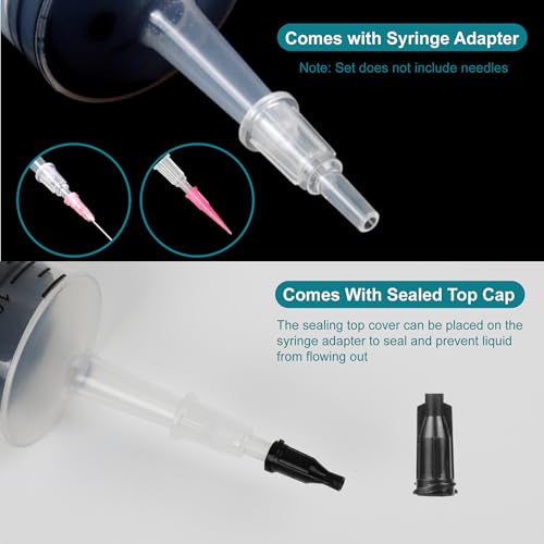 4Pack 150ml Large Syringe for Liquid - Big Plastic Syringes for Thick Liquids , Giant without Needle Syringe for Paint Fluid , Irrigation Water , Feeding Food Equine ( 4Pcs 150 ml )
