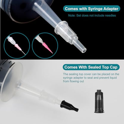 4Pack 150ml Large Syringe for Liquid - Big Plastic Syringes for Thick Liquids , Giant without Needle Syringe for Paint Fluid , Irrigation Water , Feeding Food Equine ( 4Pcs 150 ml )