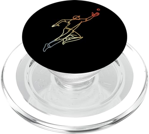 Cricket Keeper Sketch Vintage Look PopSockets MagSafe PopGrip for iPhone - style: MagSafe