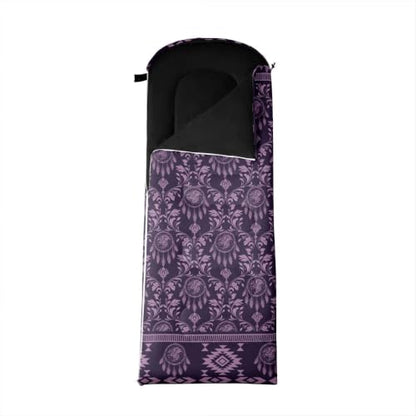 Erosebridal Death Head Moth Sleeping Bags Adults Cold Weather Bohemian Aztec Camping Blanket Hiking Sleeping Wrap Sleep Bag - color: Purple Dragon Dream Catchers