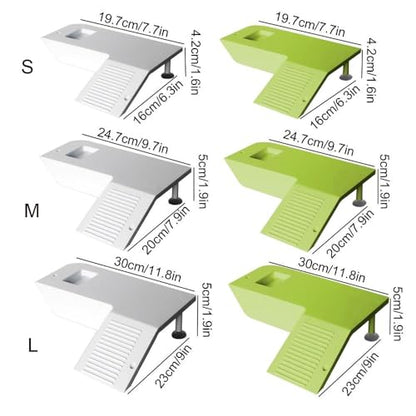Turtle Habitat Practical Reptile Floating Island for Lizard Frog Scorpion Plastic Fish Tank Turtle Climbing Platform Turtle Basking Platform(White)