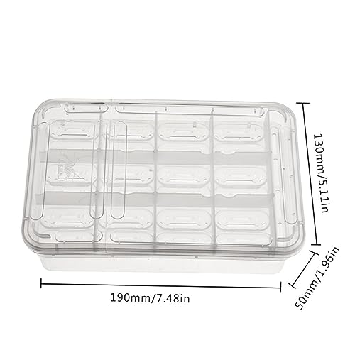 BESPORTBLE Compartments Hatching Box Incubator for Snakes Turtles Geckos and Lizards Easy Observation Breeding Isolation Container for Reptiles