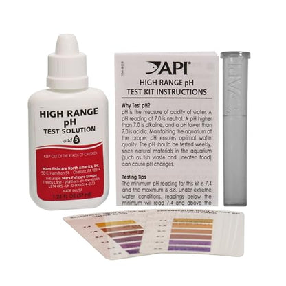 API HIGH RANGE PH TEST KIT 160-Test Freshwater and Saltwater Aquarium Water Test Kit - size: 150-watt halogen bulb, style: High Range pH