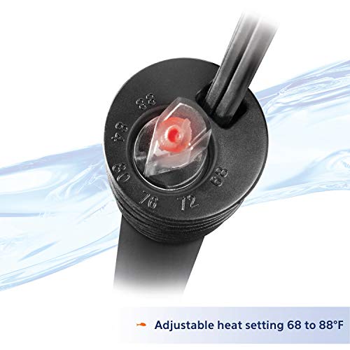 Aqueon Pro 300 Submersible Fish Tank Heater, 300 Watts | 300 watt aquarium heater, adjustable 68 to 88°F, auto shut-off, for fresh and saltwater aquariums - size: 300 Watts