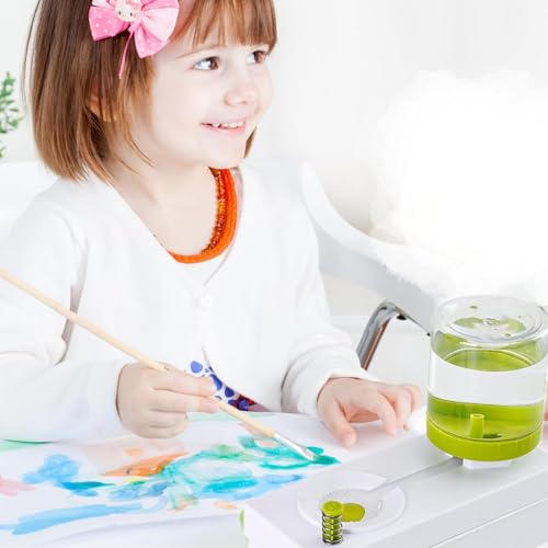 Paint Brush Rinser – Brush Cleaning Tool with Water Dispenser Tank Cleaner Machine for Acrylic Painting Watercolor and Crafts Compact Paintbrush Cleaner Station