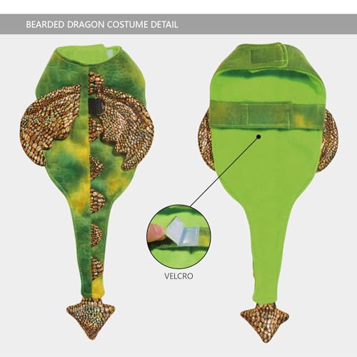 Bearded Dragon Leash and Harness Set, Beardie Carrier, Lizard Adjustable Harness with Leather Wings and Sling Bag, Reptile Small Pet Backpack Batwing Accessories (Green) - color: Green