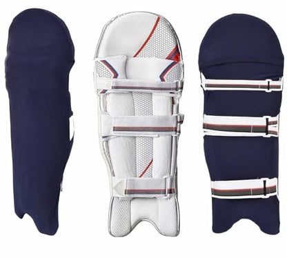 KNK Cricket Batting Pad Covers, Universal Youth and Adult Fit, Pair - color: Navy Blue