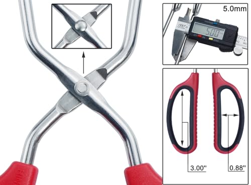 HINMAY Stainless Steel Scissor Tongs 11-Inch and 13-Inch Set, Set of 2 - size: 11-Inch + 13-Inch