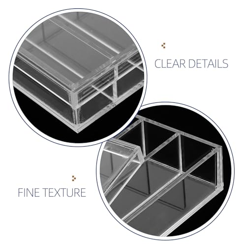 Acrylic Reptile Hatchery Box with Lid 5 Compartments Petri Dish for Fish and Specimen Cultivation Experiments Easy to Clean Versatile Use Laboratory Container
