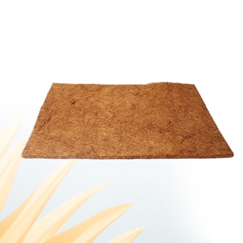 BESTonZON 2 Pcs Natural Coconut Fiber Reptile Bedding Mat Protects Reptile Limbs No Deformation Sturdy Coconut Material Pet Box and Microlandschaft Landscaping