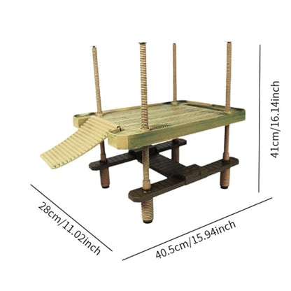 Turtle Basking Platform with Ramp Ladder for Frogs Aquarium