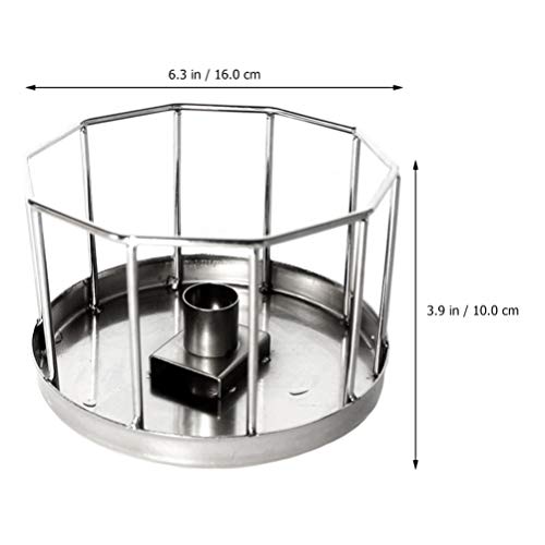 POPETPOP Reptile Automatic Water Feeder Bowl Stainless Steel Tortoise Lizard Drinking Dish for Terrarium Pets
