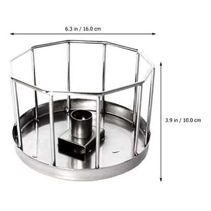 POPETPOP Reptile Automatic Water Feeder Bowl Stainless Steel Tortoise Lizard Drinking Dish for Terrarium Pets