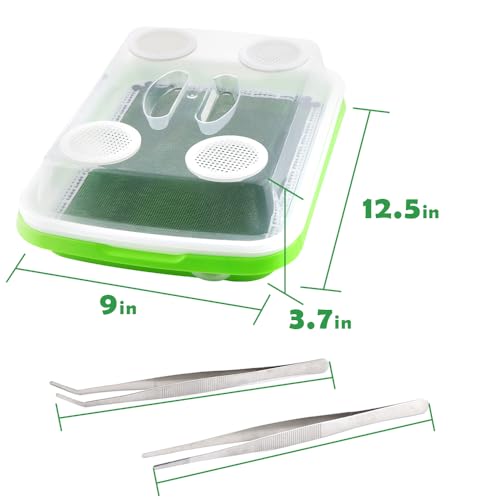 1 Pack Mealworms Breeding Kit Mealworms Keeper with 2 Pcs Insect Stainless Steel Tweezers to Breed Live Worms for Reptile Bearded Dragon Leopard Gecko Lizard Frog Bird Chicken