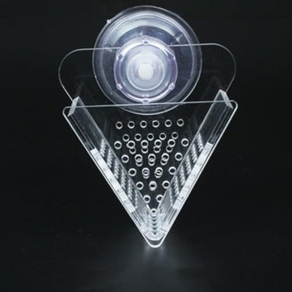 Shrimp Feeding Dish - Transparent Acrylic Cone Worm Feeding Tray, 2.36x1.57x2.36 inches Aquarium Fish Feeder Dish for Betta, Shrimp, Snails, Frogs, Puffers, Turtles and Coral Reef Tanks