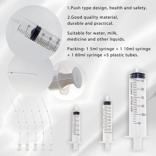 Bird Feeding Syringe With Soft Tubes - Dental Irrigation and Pet Feeding Tool