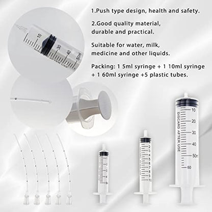 Bird Feeding Syringe With Soft Tubes - Dental Irrigation and Pet Feeding Tool