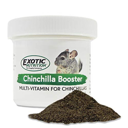 Chinchilla Booster (2 oz.) - Complete Multivitamin - Powdered Vitamin & Mineral Supplement for Pet Chinchillas