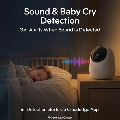 Rraycom 2.5K Indoor Security Camera, 5G/2.4G WiFi, Pet & Baby Monitor | 360° PTZ, Motion Detection & Tracking,Human/Motion/Sound Detection,2-Way Talk, Night Vision, Works/Alexa,SD/Cloud - size: 1Pack
