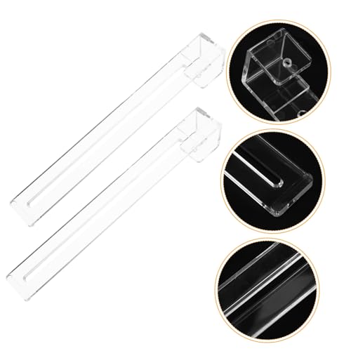 Sosoport Reptile Tank Hooks 2pcs Aquarium Hangers Adjustable Climbing Ramps Fish Tank Accessories