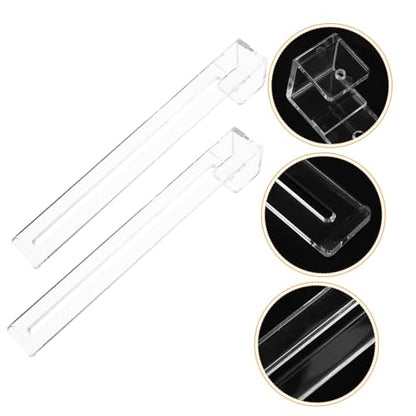 Sosoport Reptile Tank Hooks 2pcs Aquarium Hangers Adjustable Climbing Ramps Fish Tank Accessories