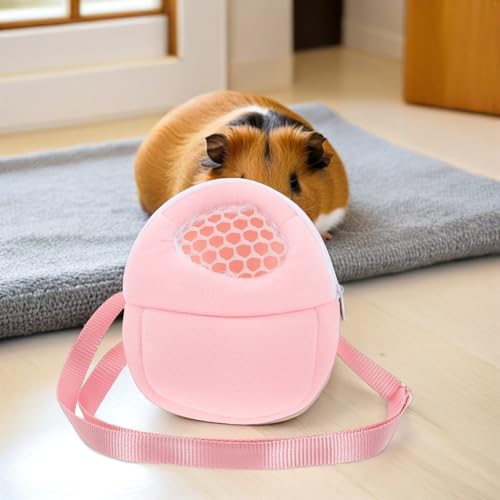 ULTECHNOVO 3pcs Hamster Carrier Travel Bags Lightweight Woolen Small Animal Carrying Case for Rabbits and Hamsters, Easy to Carry Shoulder Bags for Outdoor and Casual Outings