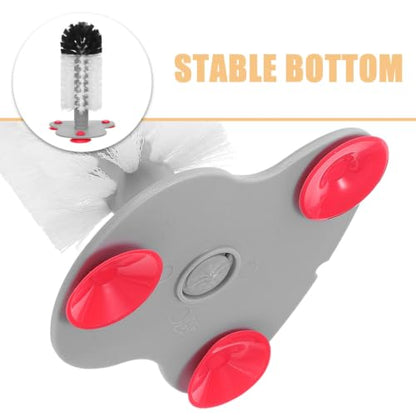 Turtle Brush Convenient Storage 2pcs with Suction Cup Abs Material Turtle Scrub Brush for Tank Cleaning and Slip-Resistant Design for Aquarium and Terrarium for Reptile Shell