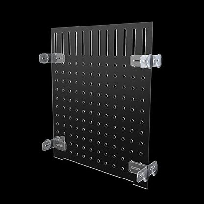 Fish Tank Divider Aquarium Acrylic Isolation Grid Board Divider with Suction Cups Accessories Transparent Plate Baffle Blocking Fish Partition Net Freshwater Ornament 25x30cm/9.84x11.81in - size: 25x30cm