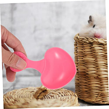 10pcs Love Spoon Pet Food Scoop Reptile Pet Feeding Spoon for Kitten Hamster