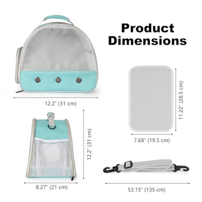 Guinea Pig Carrier,Guinea Pig Carrier for 2,Ventilation Carrier for Bearded Dragon,Reptile Travel Carrier for Lizards Sugar Glider Hedgehog Rat Parrot Birds,Airline Approved Green - color: Green