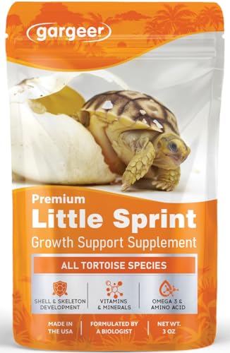 3oz Tortoise Juvenile Growth Support Supplement | Made in USA | Specially formulated for tortoises up to 18 months! Bioavailable chelated minerals, D3 & flaxseed for healthy growth