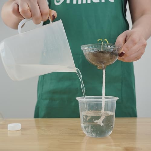 ORIMERC 30 Set Nursery Pots with Humidity Dome, Clear Nursery Pots with Drainage, Self Watering Small Plant Pots, Seedling Pots for Plants, Seed Starter Pots for Planting Vegetables Fruit Flower - size: 30 Pack