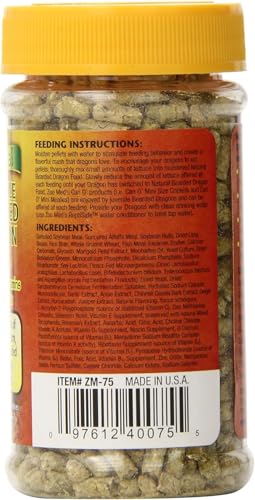Zoo Med Laboratories Szmzm75 Beard Dragon Adult Soft-Moist Pellet, 2-Ounce