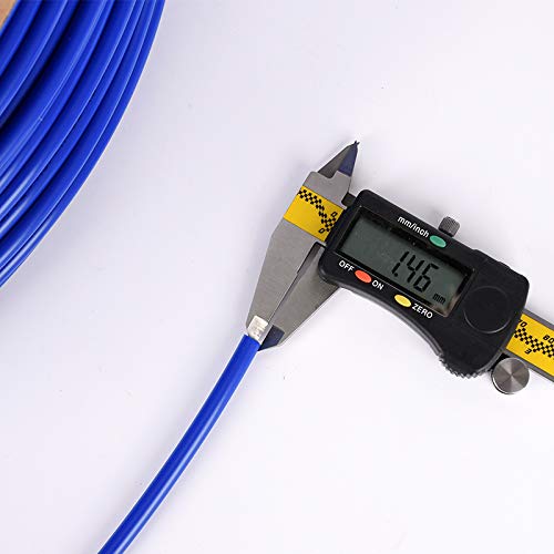 100FT Blue 1/4 Inch O.D.NSF Certified CCK RO Tubing at 70°F-120PSI to 150°F-60PSI 1/4" Flexible water pipes 1/4-inch Plastic Tubing（100 Feet) - color: Blue 1/4" 100ft(30m)