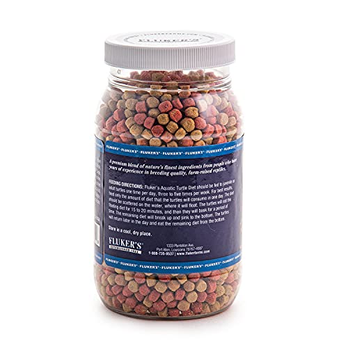 Fluker's Aquatic Turtle Diet, Food Pellets for Turtles, 8 oz - size: 8 Ounce (Pack of 1)
