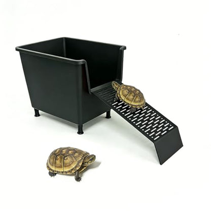Hanging Turtle Laying Eggs Mud Turtle Breeding Box Basking Platform Turtle Dock for Basking Nesting Box Ramp for Reptile Frog Terrapin