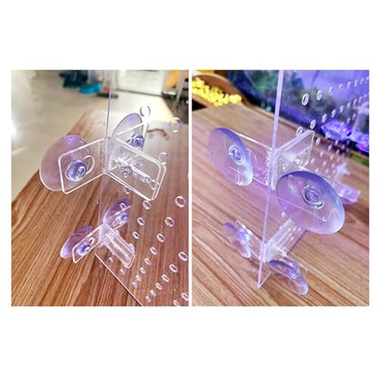 Aquarium Fish Tank Divider, Fish Tank Transparent Isolation Board Acrylic Separation Partition Network Partition Prevent Fish, Turtle Fight Attack Each Clear, - size: 30 X30cm