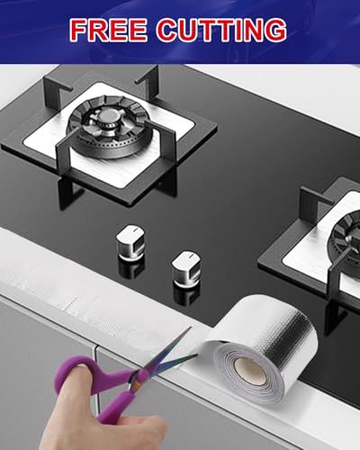 Aluminum Foil Tape, Heat Resistant Tape,Silver Self-Adhesive Heat Shield Reflective Tape for Ductwork, Dryer Vent, HVAC, Hose & Auto Use(0.2MM Thickness,50MM Width,32Ft/Roll), 2 Pack - color: Silver Aluminum Foil Tapes *2