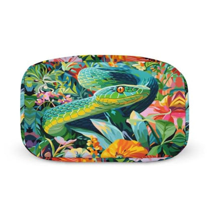 Green Snake Lunch Bag for Women Men | Insulated Lunch Box Leakproof Food Meal Containers Reusable Foldable 6L Capacity Lunch Tote Bags for Work Picnic Travel - color: style-19