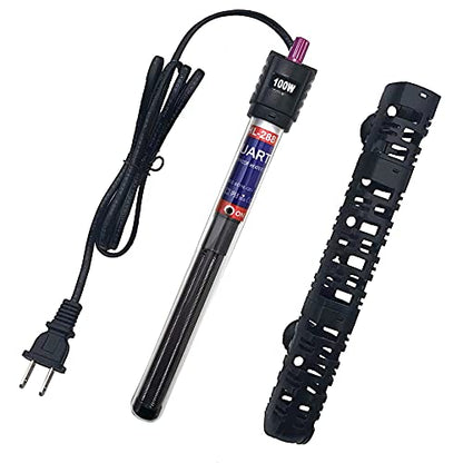 Aquarium Heater 100W/300W/500W Fish Tank Heater Submersible Auto Thermostat Turtle Tank Heater 10-90 Gallon with Protective Sleeve and 3 Suckers - color: 100W (for 10-30 gallon)