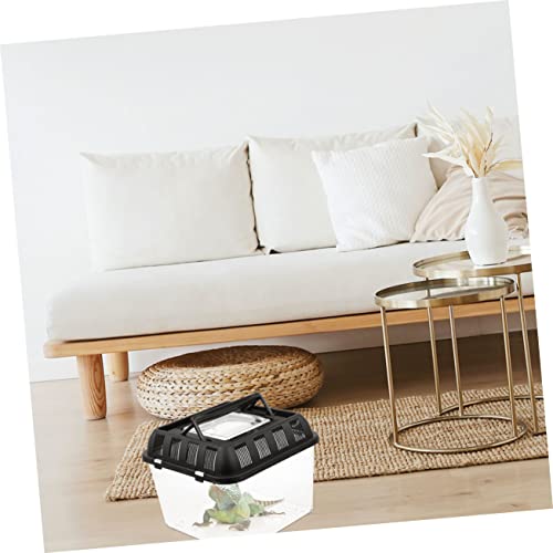 BESPORTBLE Turtle Crates Travel Reptile Travel Carrier Critter Box Reptile Display Container