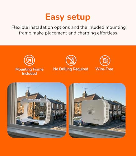 SensForge Wireless Window Camera Anti-Glare, Dual-Band 2.4GHz & 5GHz Wi-Fi Security Camera for Home, Free Smart Human, Vehicle & Animal Detection, 2-Day Cloud Available, Two-Way Talk, Easy No-Drill