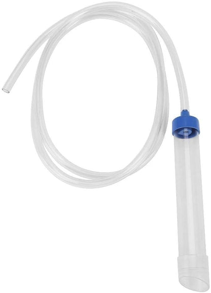 Manual Water Changer Gravel Cleaner Water Filter Syphon Tube Fluids Transfer Tool PVC Sand Vacuum Pump Fish Tank Tool (Small(Fit for: About 30L Small Fish Tank))