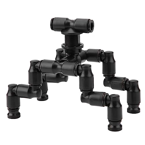 FRCOLOR 2sets Adjustable Sprayers for Reptiles Black Pet Cooling Nozzle for Terrarium Humidity Rotatable Mist System Animal Supplies