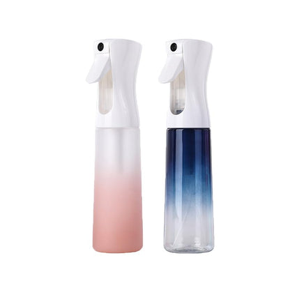 (2 Packs) Hair Spray Bottles, Continuous Water Mister Spray Bottle Empty for Hairstyling, Skin Care, Cleaning and Plant Spraying, 300ml/ 10 Oz (ORANGE+BLUE) - color: Orange,Skin