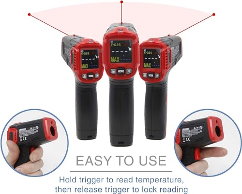 VViViD Infrared Digital Thermometer Gun with Laser Sight and LED Display Screen for Professional Vinyl Wraps
