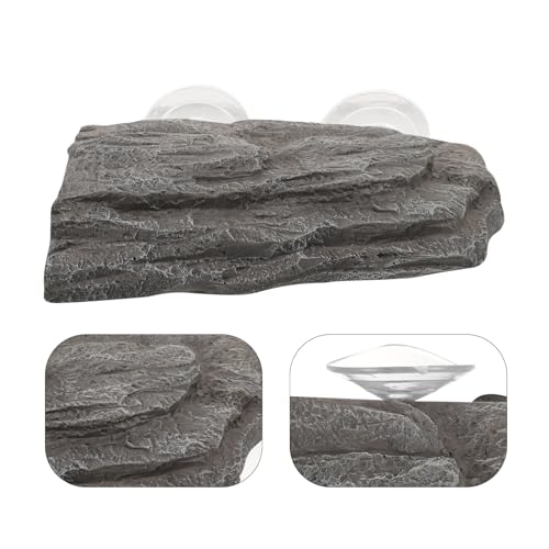 Reptile Tank Decoration Turtle Basking Platform Floating Island Terrace Suction Cups