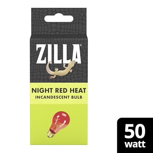 Zilla Incandescent Bulb, Night Red, Ideal for Nocturnal Reptile Species - size: 50 Watts, style: Night Red